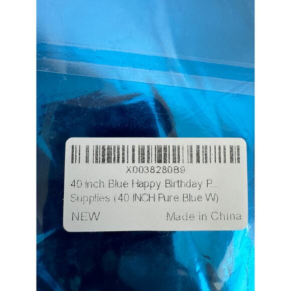 40 Inch Large Blue Letter W Balloons Big Size Jumbo Mylar Foil Helium Alphabet W - Picture 2 of 3